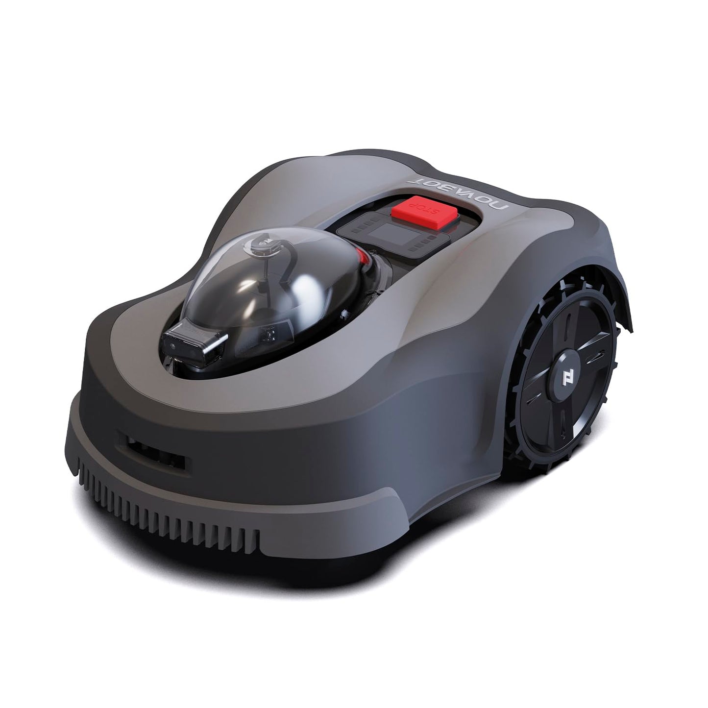 NOVABOT N2000 Robot Lawn Mower Perimeter Wire Free RTK+TOF+Vision Robotic Lawn Mower for 1.50 Acres Cut Height 0.8"-3.5" Adjustable APP Control AI-Assisted Mapping Virtual Boundaries Multi-Zone